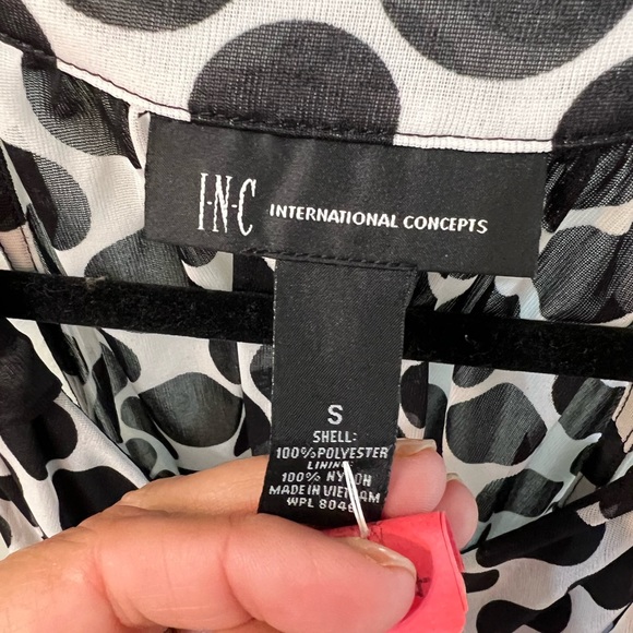 INC polka dot top - Picture 2 of 5